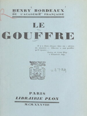 cover image of Le gouffre